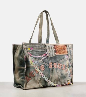 Shopper Large in canvas con stampa | Acne Studios