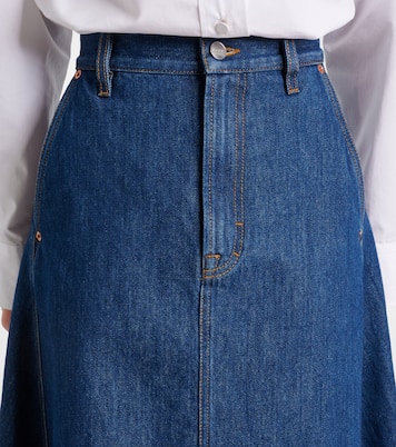Jupe midi en jean | Gucci