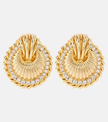 Boucles d'oreilles Shell à ornements | Alessandra Rich