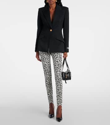 Leggings con stampa leopardata | Versace