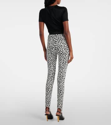 Leggings con stampa leopardata | Versace