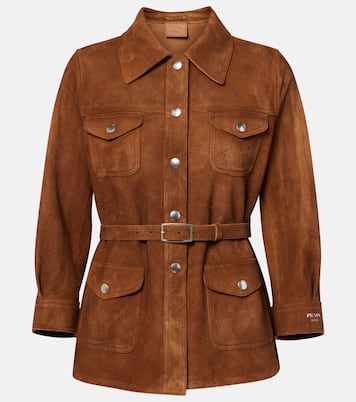 Giacca camicia in suede | Prada