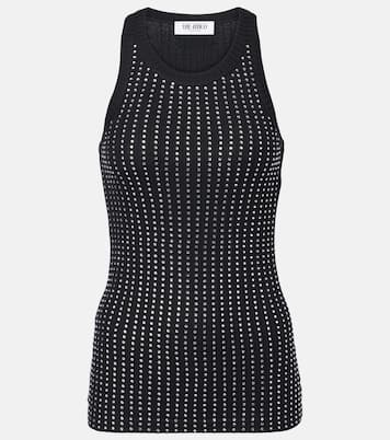 Top in maglia a coste con cristalli | The Attico