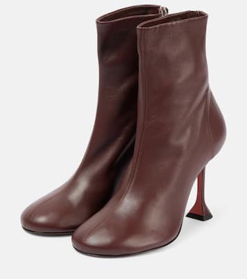 Ankle Boots Iris 95 aus Leder | Amina Muaddi
