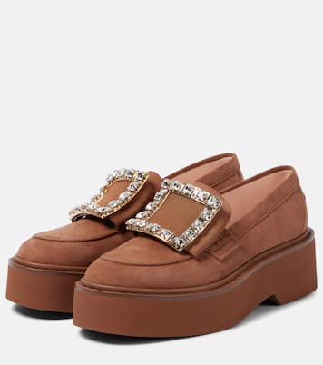 Viv' Rangers suede platform loafers | Roger Vivier