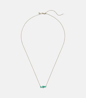 Collier Cocktail Bar en or 14 ct, émeraudes et diamants | Sydney Evan