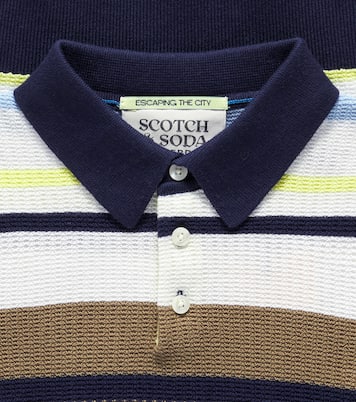 Polo in cotone a nido d’ape a righe | Scotch & Soda Kids