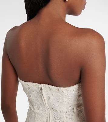 Vestido midi de novia de encaje | Rotate