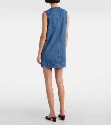 Vestido corto Oakley en denim | Veronica Beard
