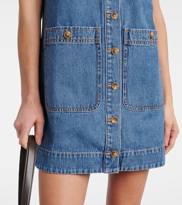 Vestido corto Oakley en denim | Veronica Beard