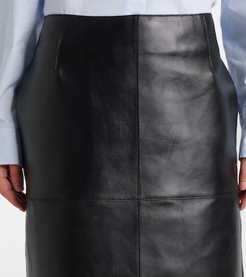 Jupe midi en cuir | Toteme
