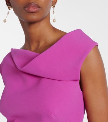Farrah draped crepe top | Safiyaa
