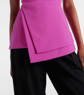 Farrah draped crepe top | Safiyaa