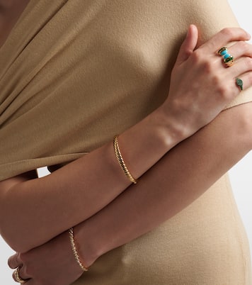 Sculpted Cable 18kt gold bangle | David Yurman