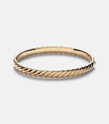 Sculpted Cable 18kt gold bangle | David Yurman