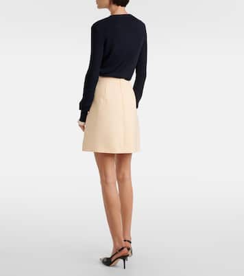 Minifalda de crepé couture con lazo | Valentino