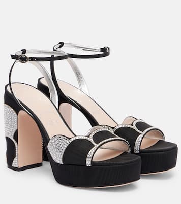 Sandali con plateau Bowow 115 in moiré | Valentino Garavani