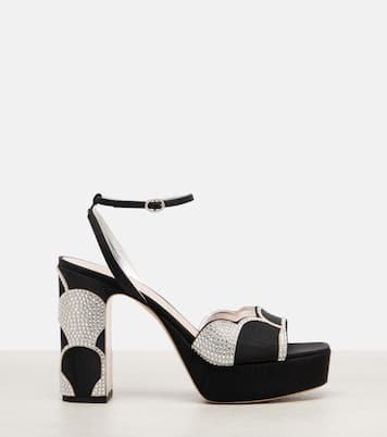 Sandali con plateau Bowow 115 in moiré | Valentino Garavani