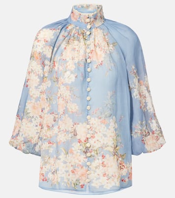 Cascadian floral ramie blouse | Zimmermann