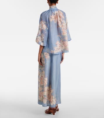 Cascadian floral ramie blouse | Zimmermann