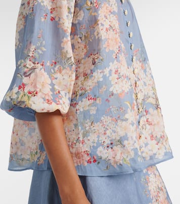 Cascadian floral ramie blouse | Zimmermann