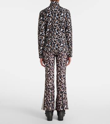 Orion leopard-print ski top | Fusalp