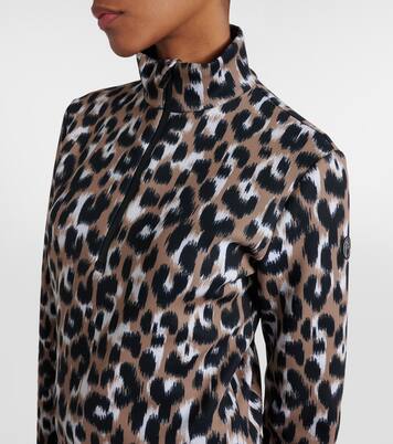 Orion leopard-print ski top | Fusalp