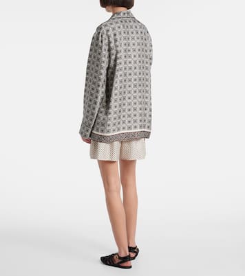 Lian printed silk twill shirt | Loro Piana