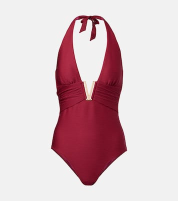 Costume intero Cassis con ruches e scollo all’americana | Heidi Klein