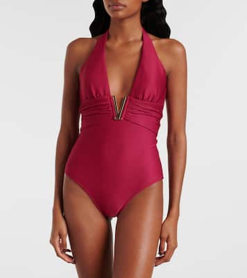 Costume intero Cassis con ruches e scollo all’americana | Heidi Klein