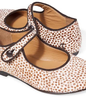 Ella leopard-print calf hair Mary Jane flats | Bonpoint