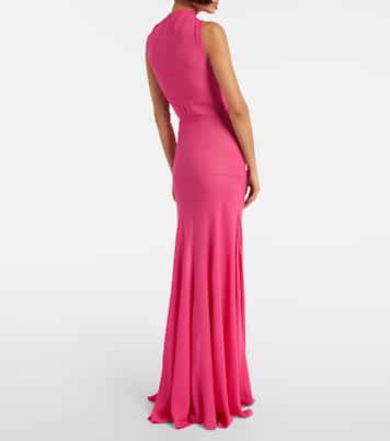 Cutout ruffled jersey gown | Alaïa