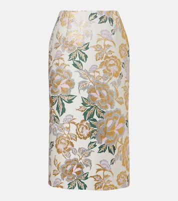 Midirock aus Jacquard | Carolina Herrera
