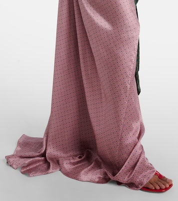 Robe longue imprimée en soie | Dries Van Noten