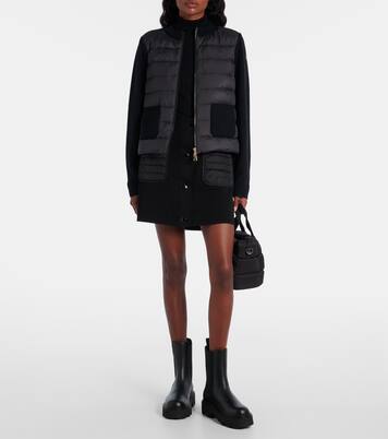 Daunenjacke mit Schurwolle | Moncler