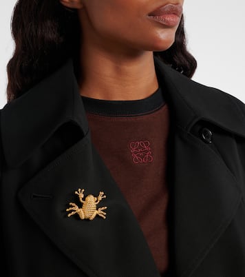 Braided gold-plated brooch | Loewe