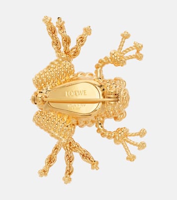 Braided gold-plated brooch | Loewe