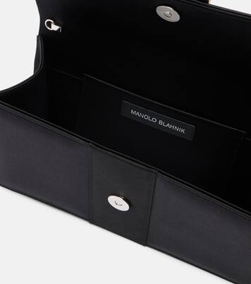 Maycapjou satin clutch | Manolo Blahnik