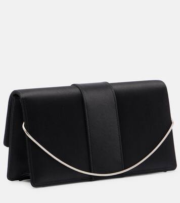 Maycapjou satin clutch | Manolo Blahnik