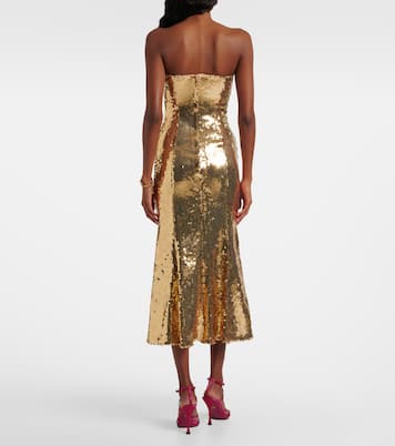 Vestido bustier con lentejuelas | Dolce&Gabbana