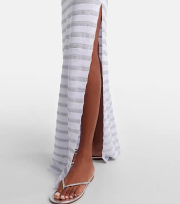 Sequined striped maxi dress | Missoni