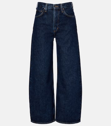Low Curve cropped mid-rise barrel-leg jeans | Agolde