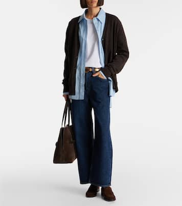 Low Curve cropped mid-rise barrel-leg jeans | Agolde