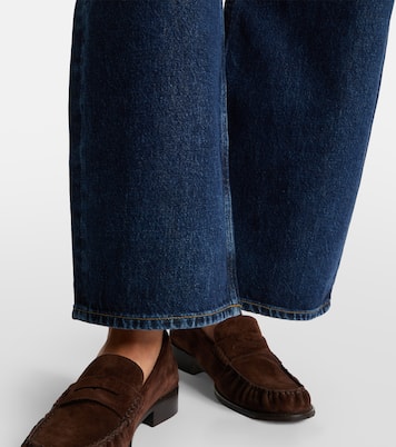 Low Curve cropped mid-rise barrel-leg jeans | Agolde