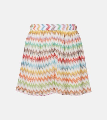 Zigzag lamé shorts | Missoni