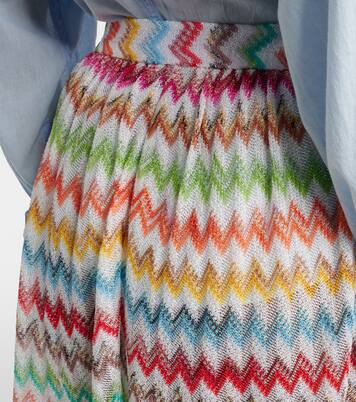 Zigzag lamé shorts | Missoni