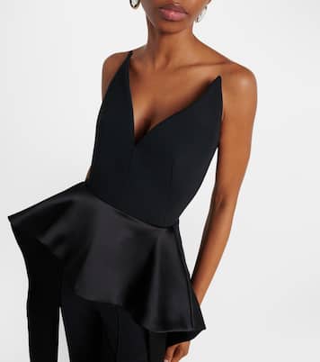 Frame peplum satin top | Maticevski