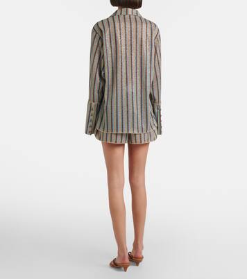 Lumière striped shorts | Oséree