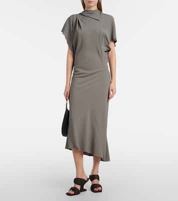 Seb垂褶中长连衣裙 | Rick Owens