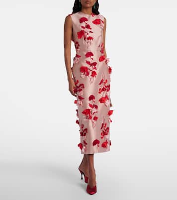 Floral-appliqué cocktail dress | Erdem
